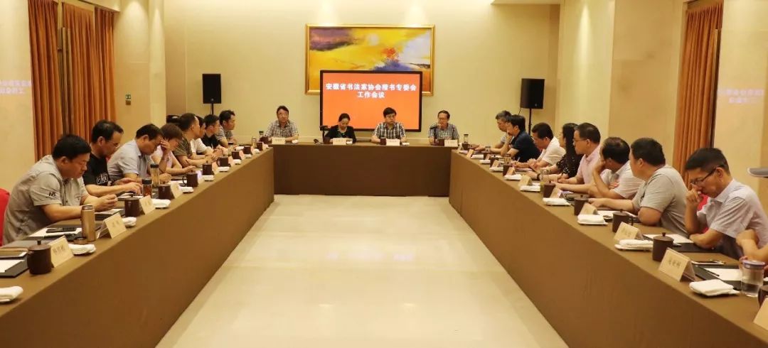 安徽省书法家协会楷书专业委员会工作会议在肥召开(图12)