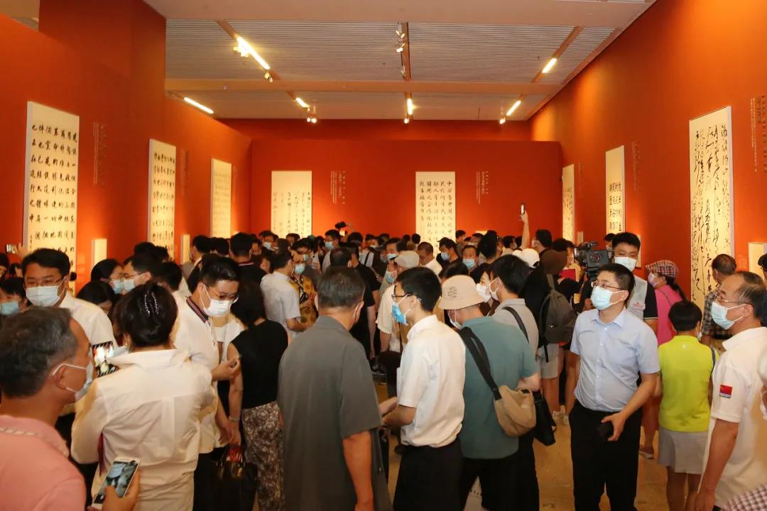 以党史感悟初心，以笔墨渲染时代 ——“伟业：庆祝中国共产党成立100周年书法大展”在北京开幕(图14)