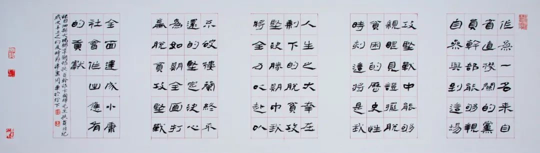 “小康路上的足音”安徽省百名书家书写扶贫干部日记作品展 | 作品欣赏(二)(图50) 图片