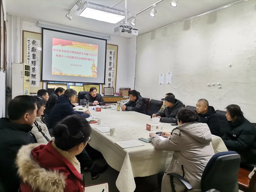 淮北市书协召开学习贯彻党的十九届六中全会和第十一届全国文代会精神专题会议(图10) 图片
